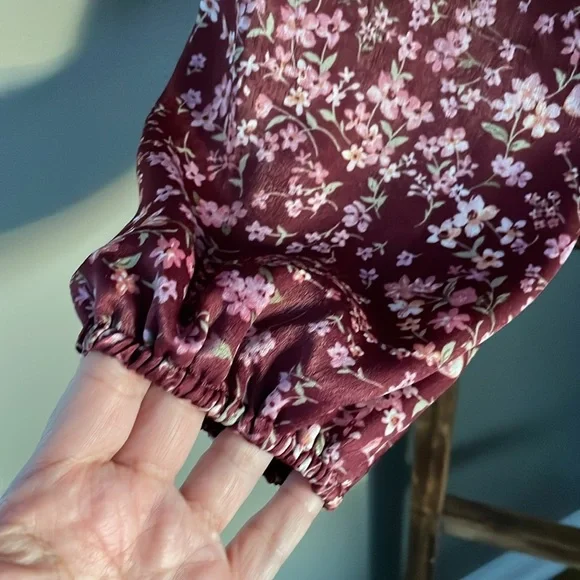 Altar’d State Floral Smocked Burgundy Top
NWT - Picture 3 of 3